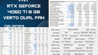 PNY RTX 4060 TI Verto Dual-Fan