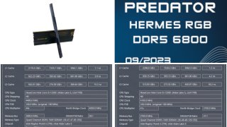 PREDATOR Hermes RGB DDR5 6800 im Test