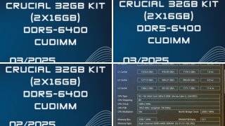 Crucial 32GB Kit (2x16GB) DDR5-6400 CUDIMM