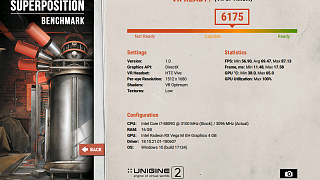 Intel NUC Kit NUC8i7HVK - Superposition Benchmark - HTC - VR - Optimum