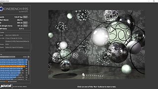 Intel NUC Kit NUC8i7HVK - Cinebench Screenshot