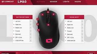Lioncast LM60 Pro Gaming Maus - Software 1