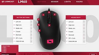 Lioncast LM60 Pro Gaming Maus - Software 2