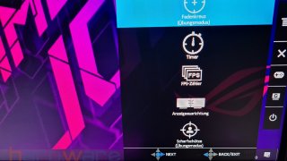 Asus ROG Strix XG279Q Menü