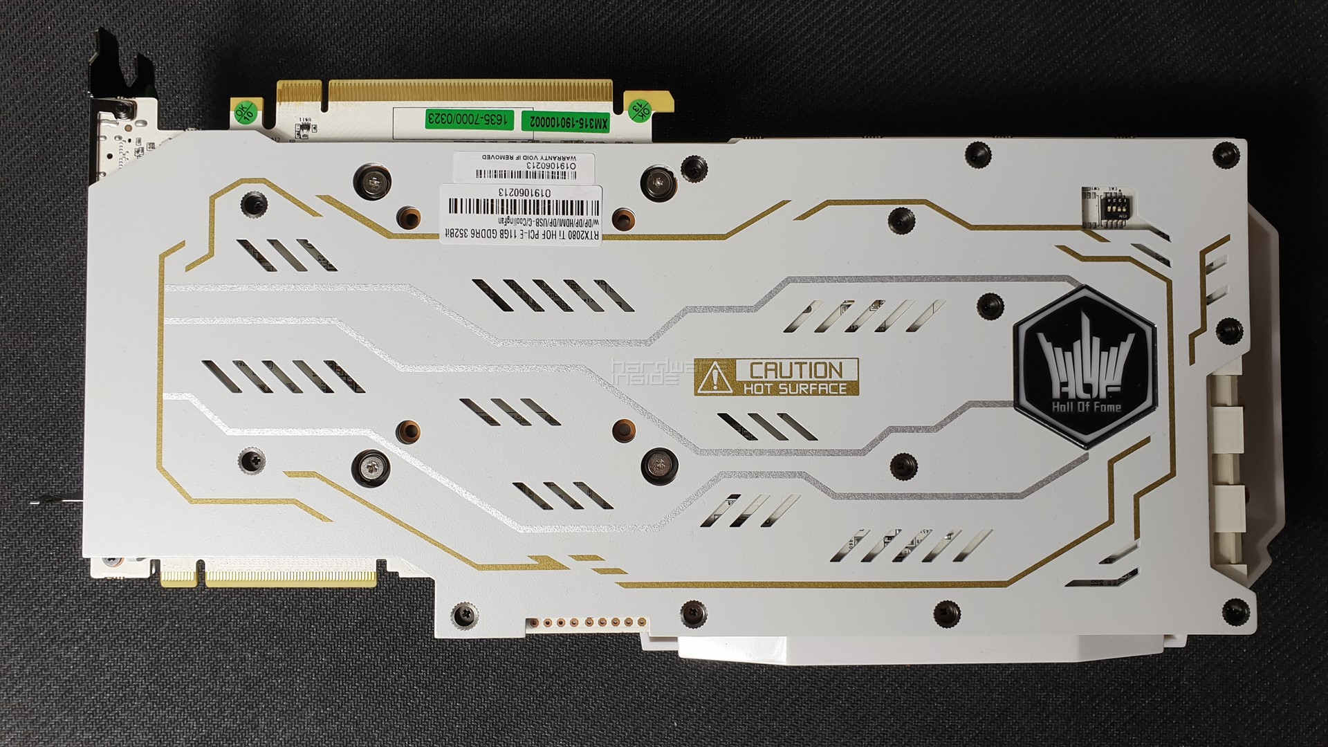 Backplate KFA2 RTX 2080 Ti HOF