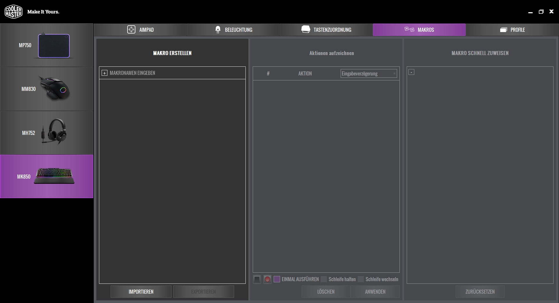 Cooler Master MK850 - Software 4