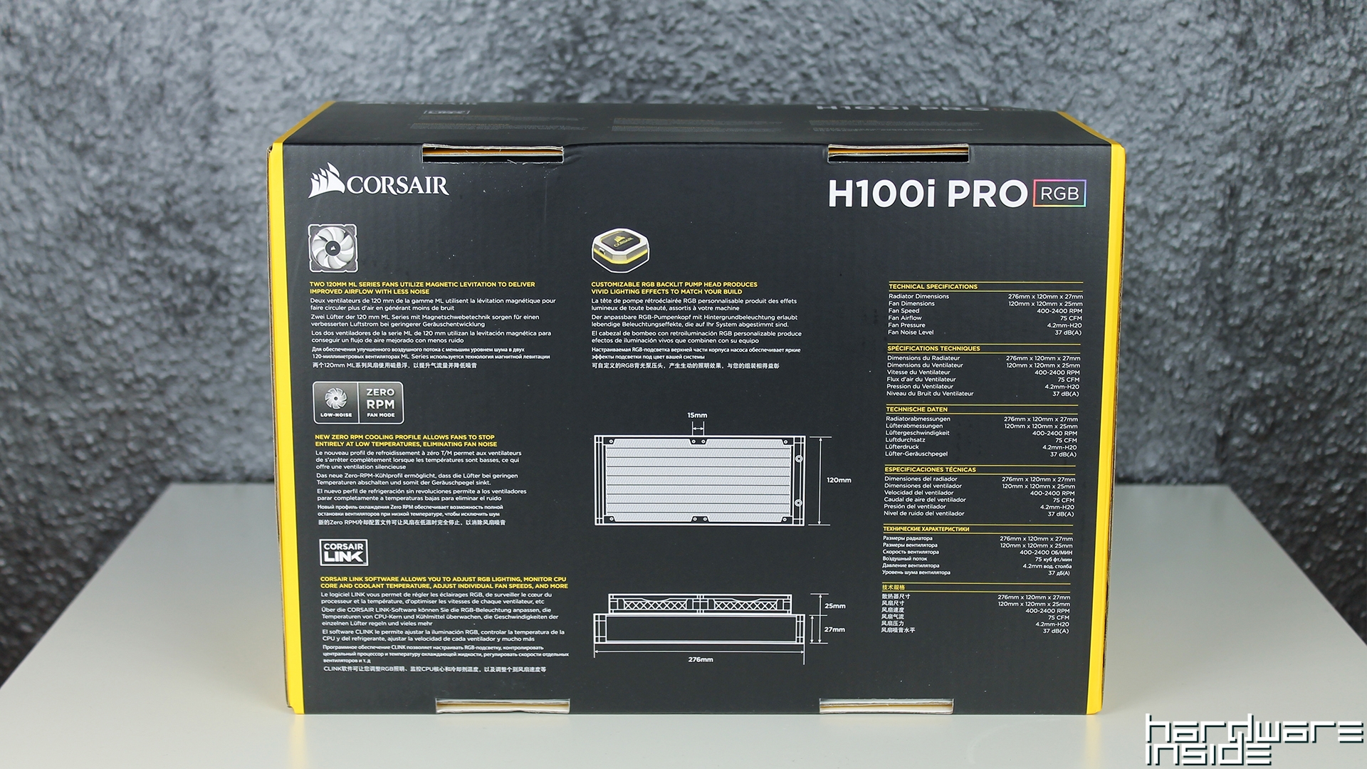 Corsair H100i PRO RGB
