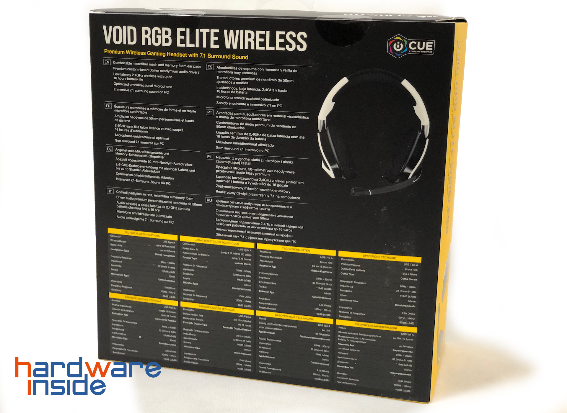 Corsair VOID RGB ELITE WIRELESS Verpackung 2