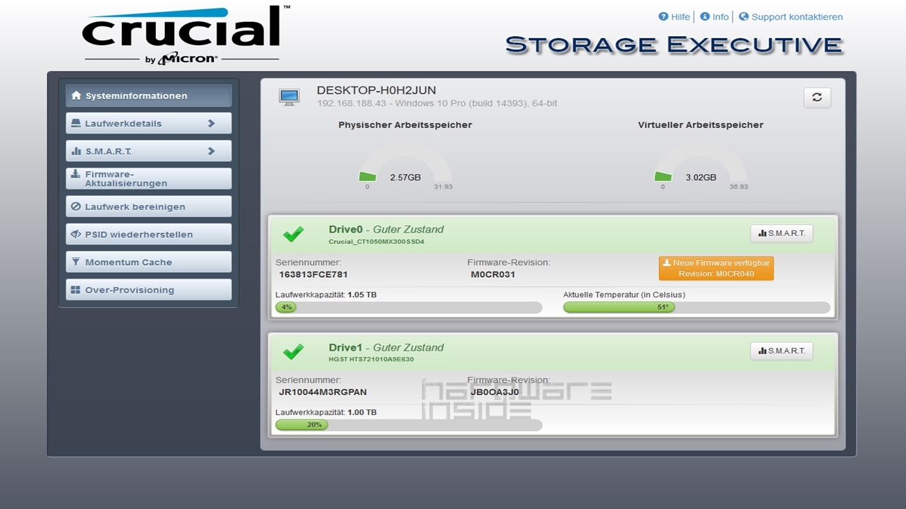 Crucial MX300 1TB, M.2