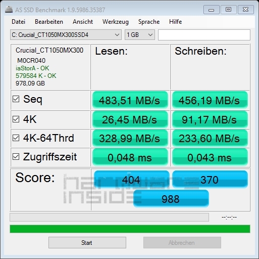 Crucial MX300 1TB, M.2