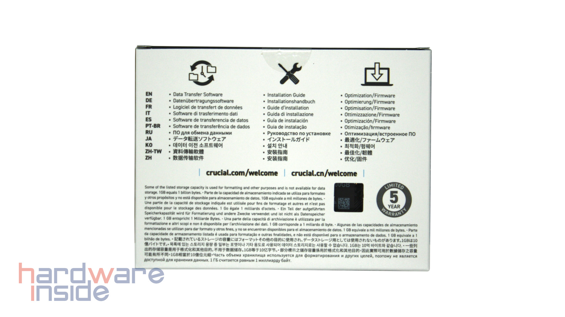 Crucial P3 2TB - Verpackung