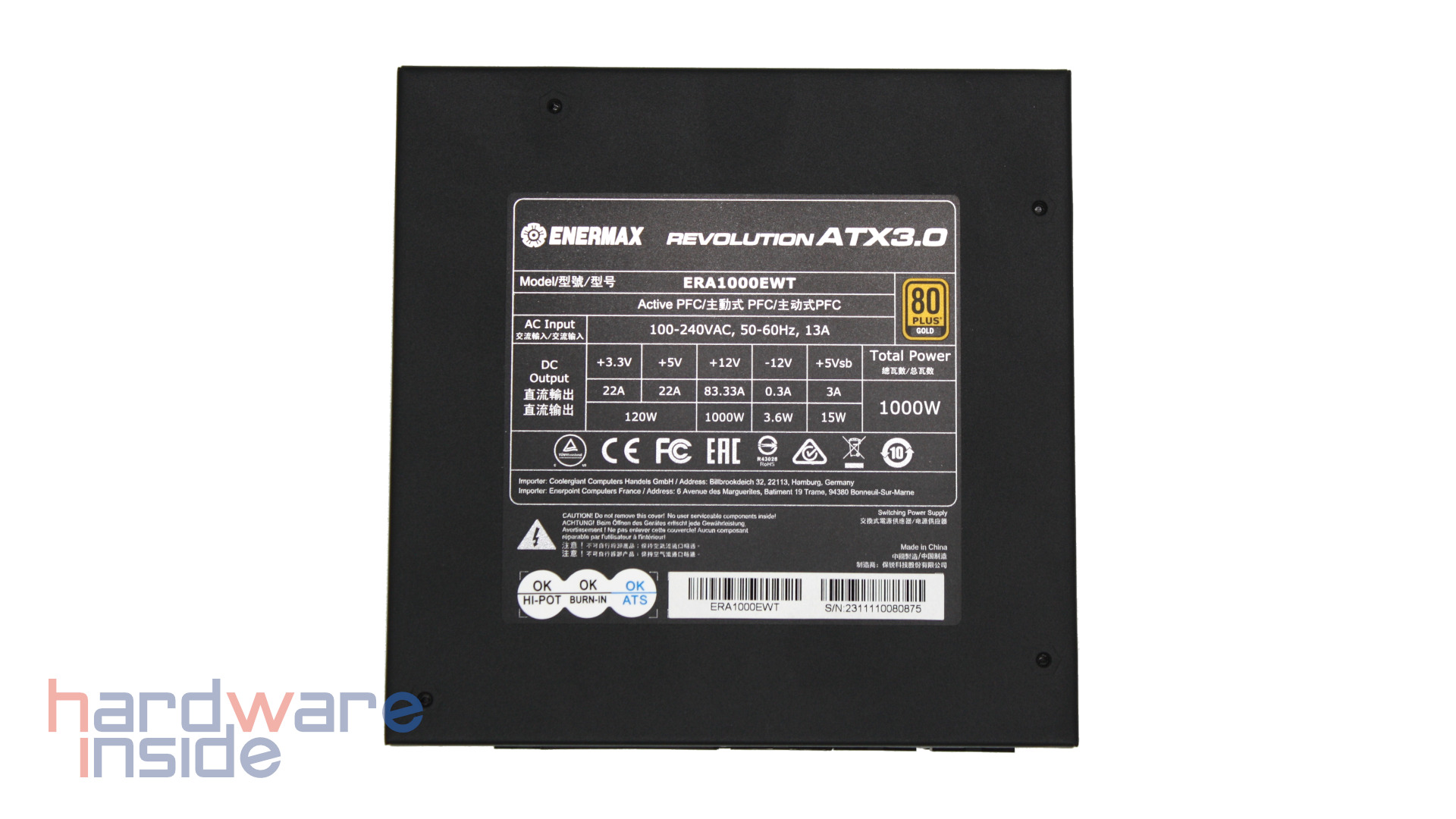 Enermax REVOLUTION ATX3.0 - Unterseite