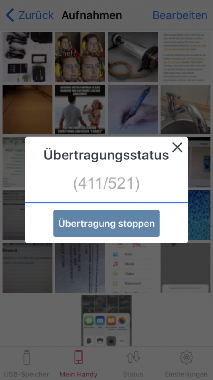 Importierte Elemente