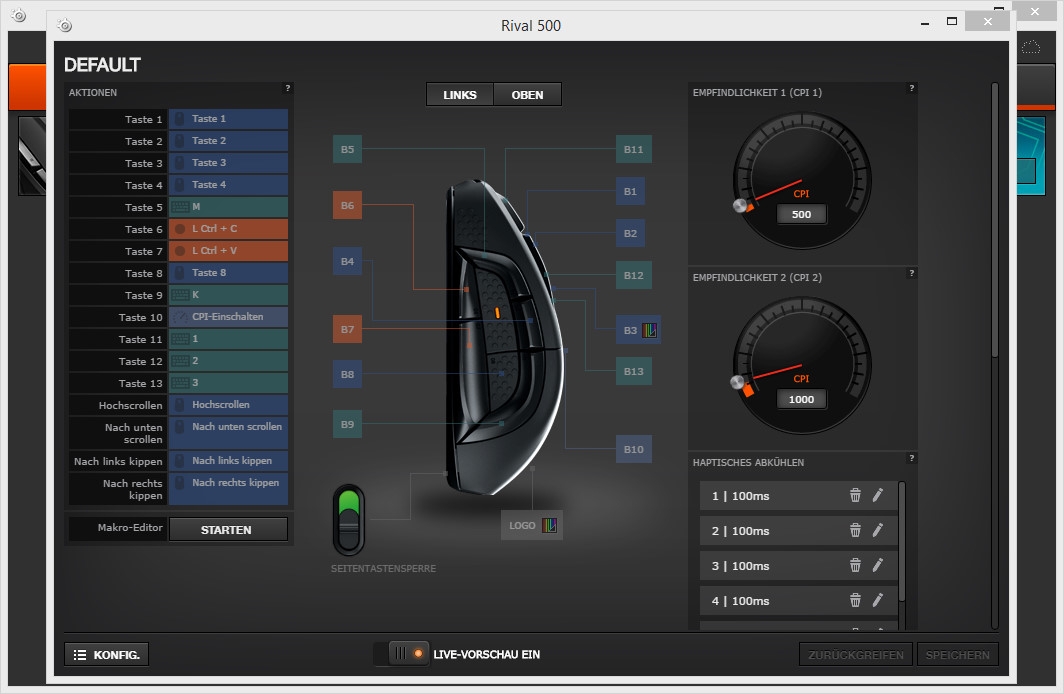 Importierte Elemente