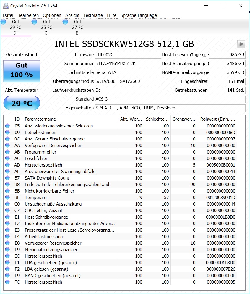 Intel NUC Kit NUC8i7HVK - 2. SSD CDI