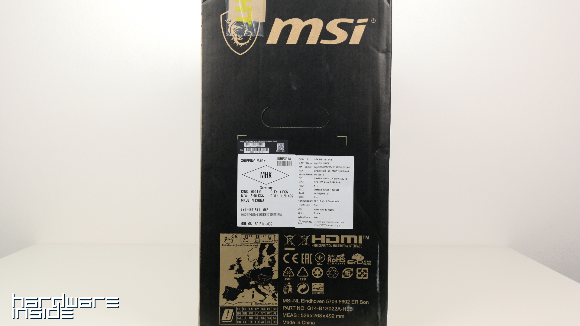 MSI Aegis 3 8RD Verpackung 2