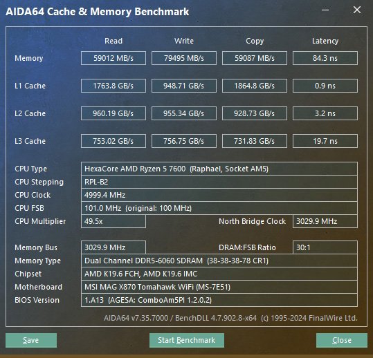 MSI MAG X870  TOMAHAWK WIFI - AIDA64 CacheMem.jpg