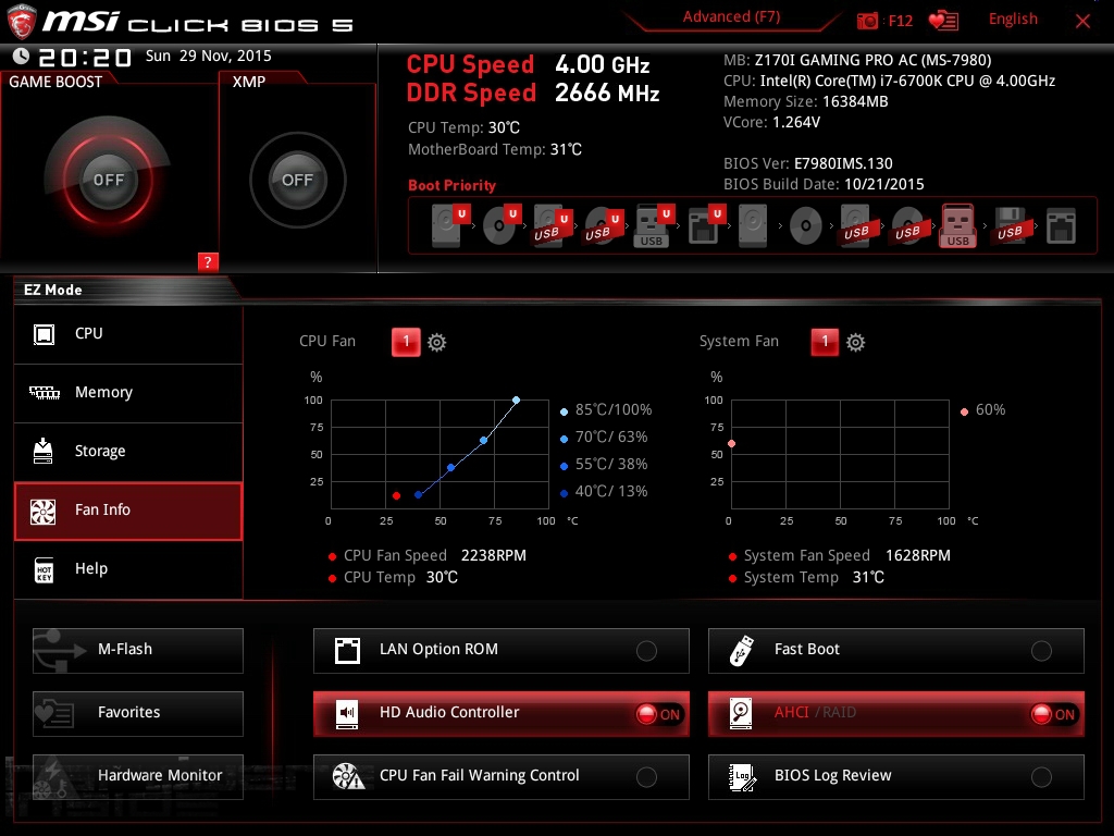 MSI Z170i Gaming Pro AC