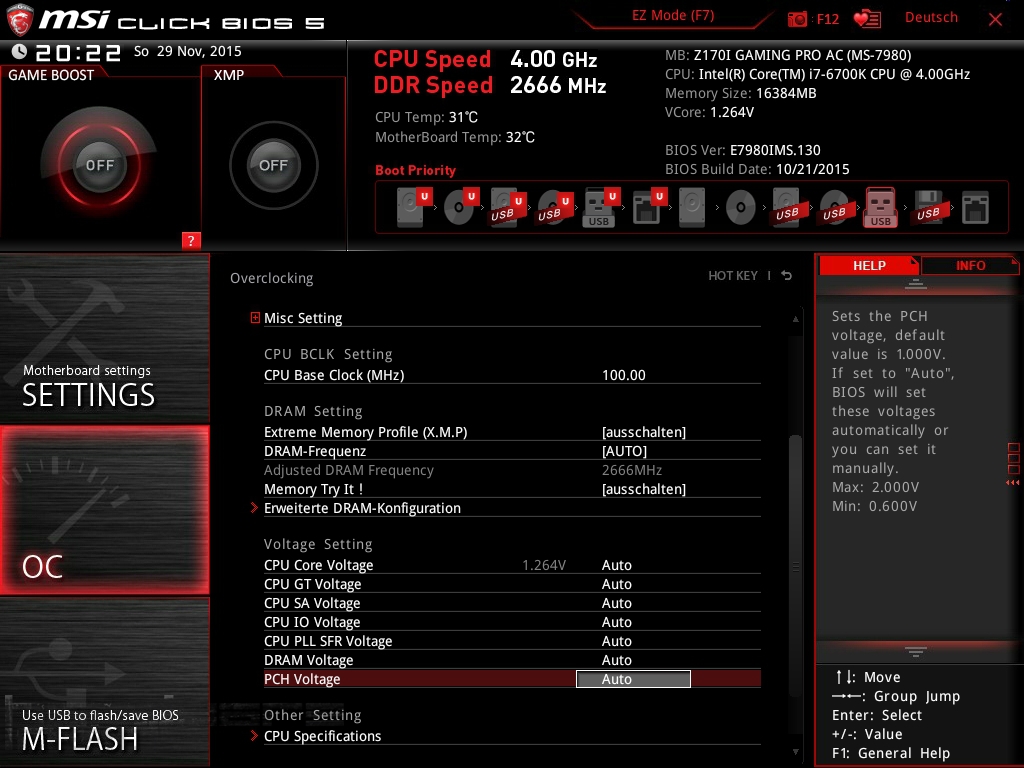 MSI Z170i Gaming Pro AC
