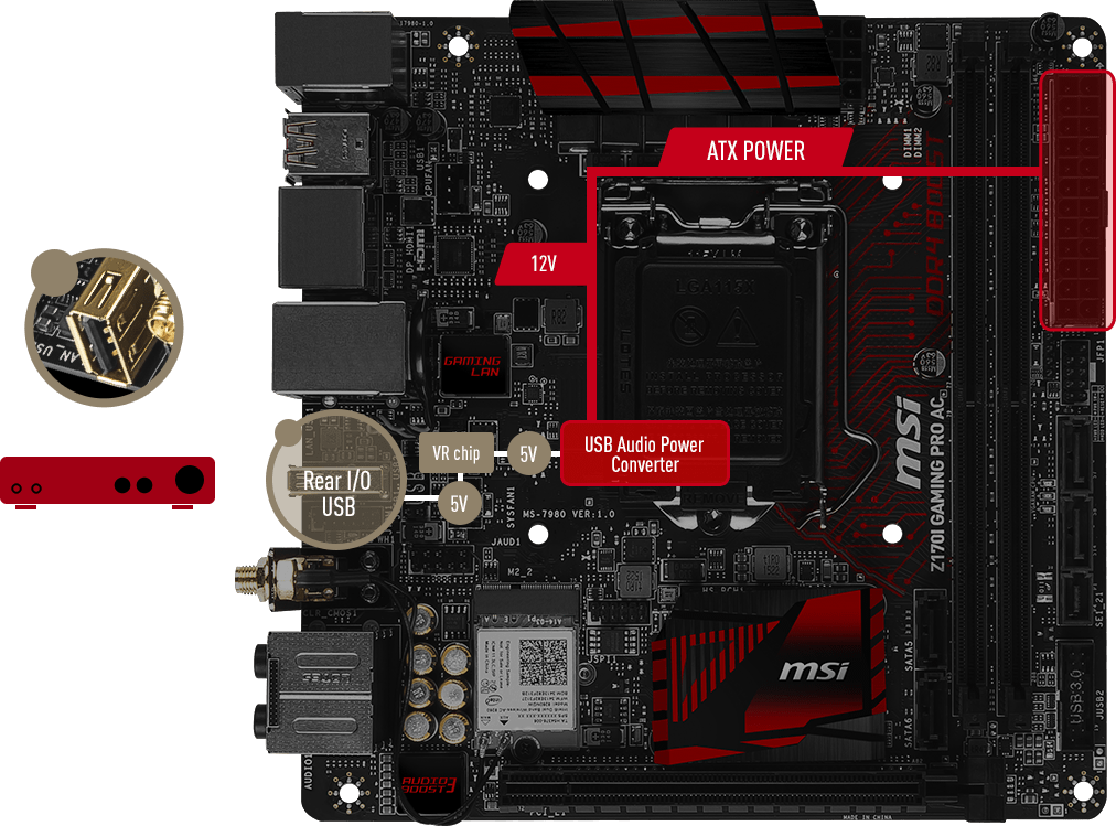 MSI Z170i Gaming Pro AC