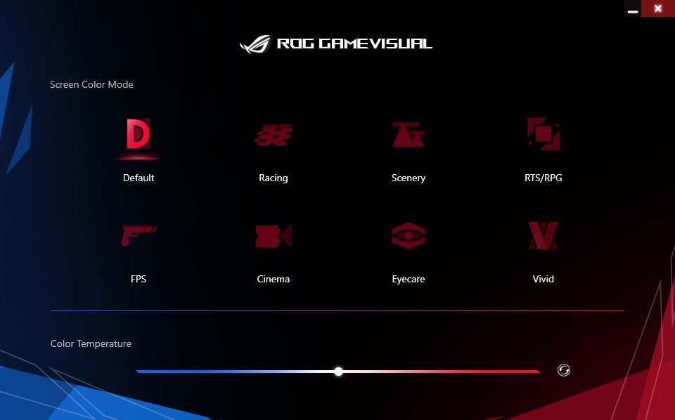 Software ROG Game Visual