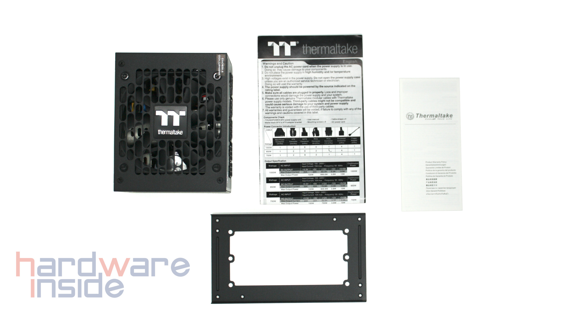 Thermaltake Toughpower SFX 850W Gold - Lieferumfang