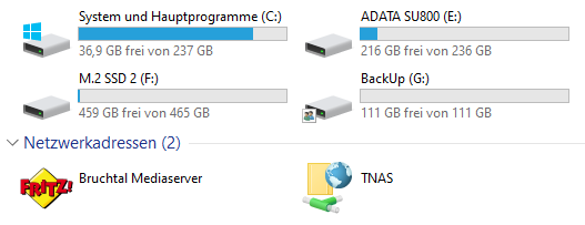 Windows Explorer TNAS
